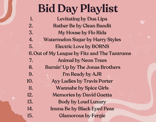 Bid Day Playlist